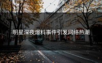 明星深夜爆料事件引发网络热潮
